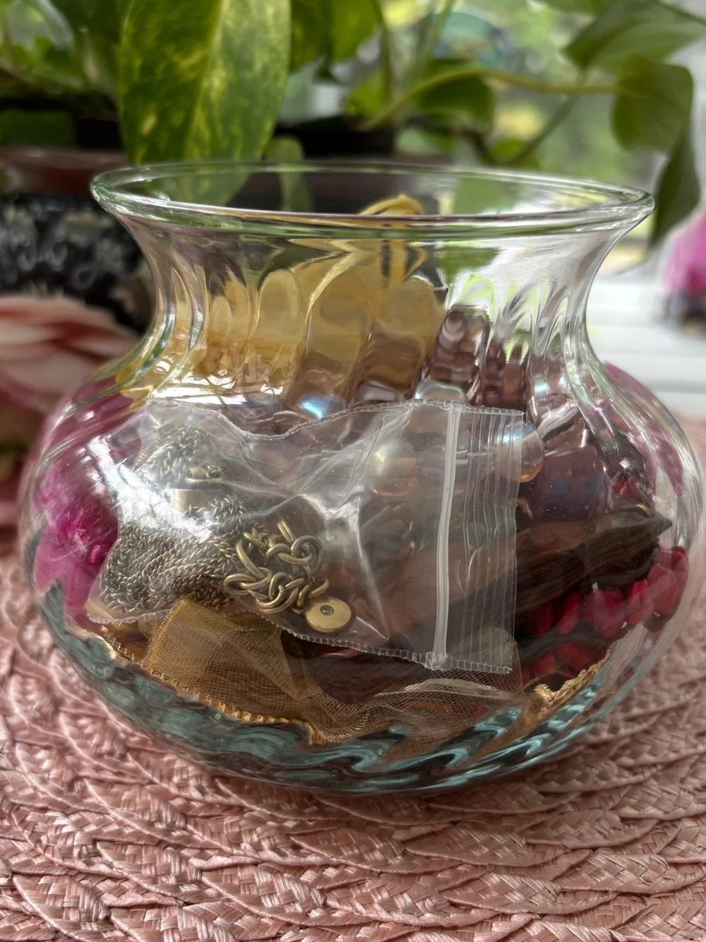 Mystery Jewelry Jar with over 1lb of Wearble Pieces